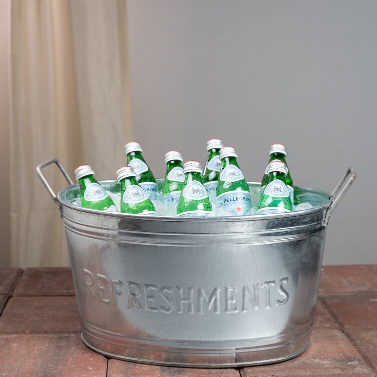 Stainless steel hot sale drink tub